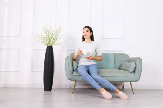 Large Resin Floor Vase – Stylish Waterproof Vase for Fresh & Dried Flowers, 85 cm