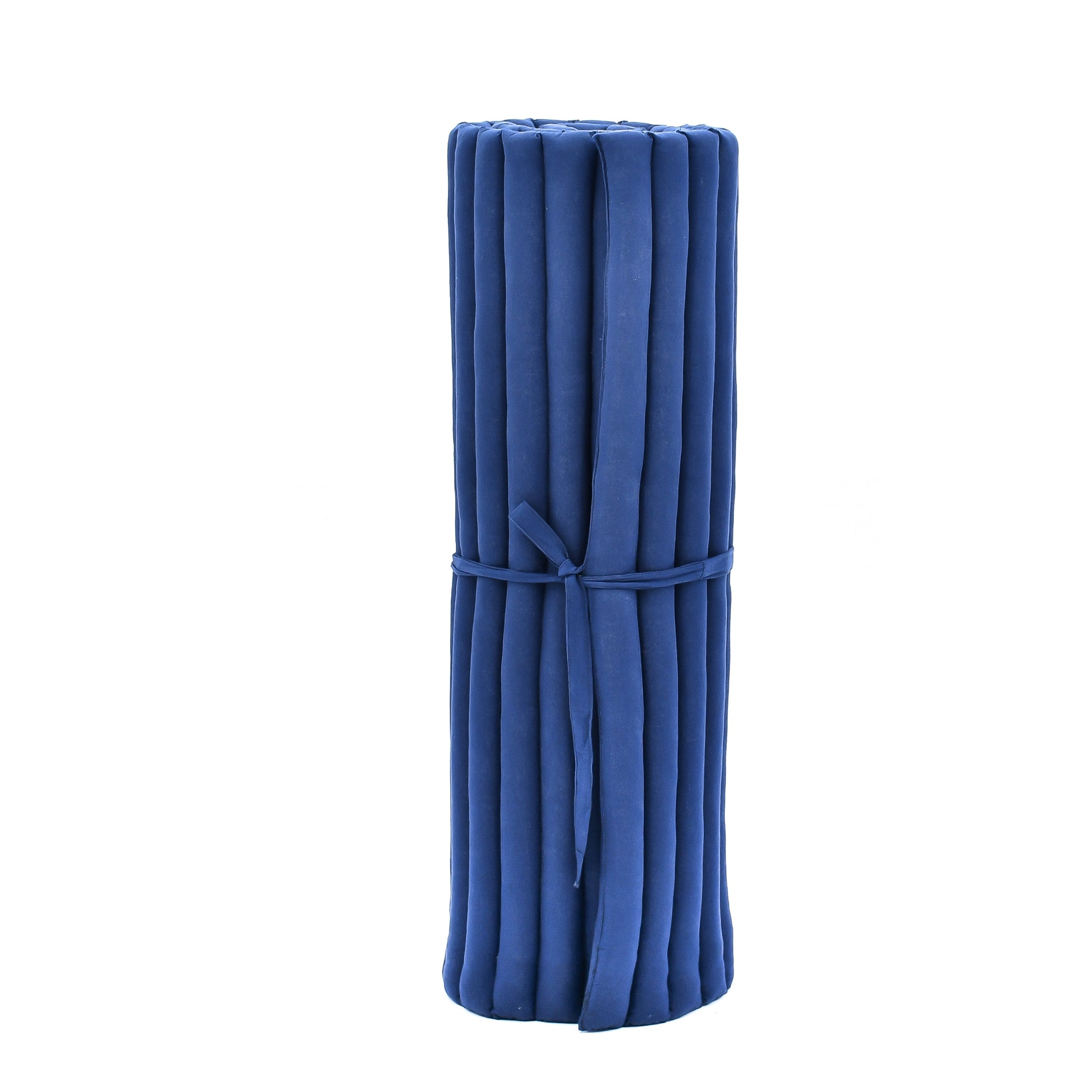 Kapok Roll-Up Mattress – Foldable Sleeping & Relax Mat with Cotton Cover for Home & Outdoor Use, Cl44 - blue, L: 190x100 cm