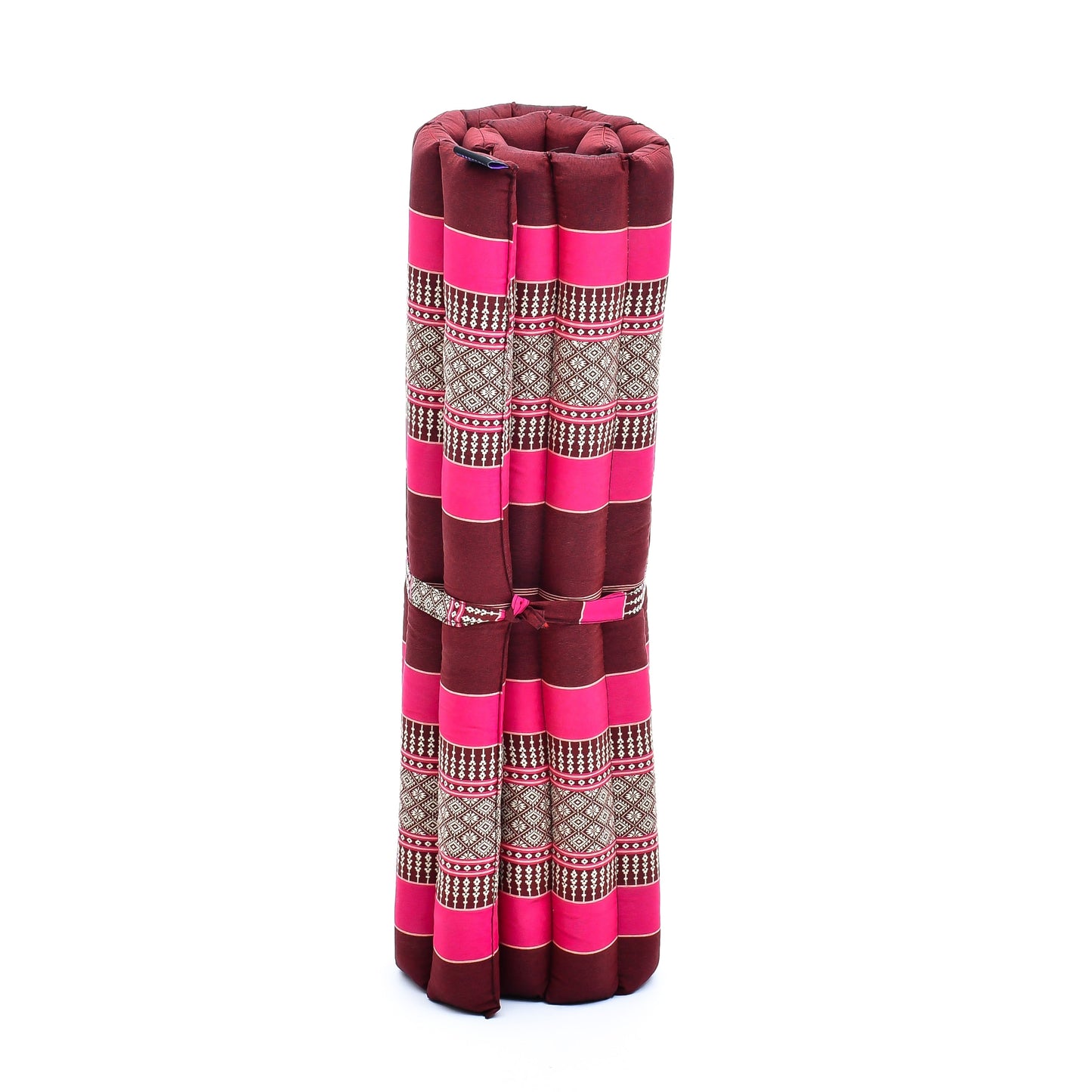 Large Kapok Zabuton Meditation Cushion – Rectangular Floor Mat with Cotton Cover, Sf29 - Auburn, Pink