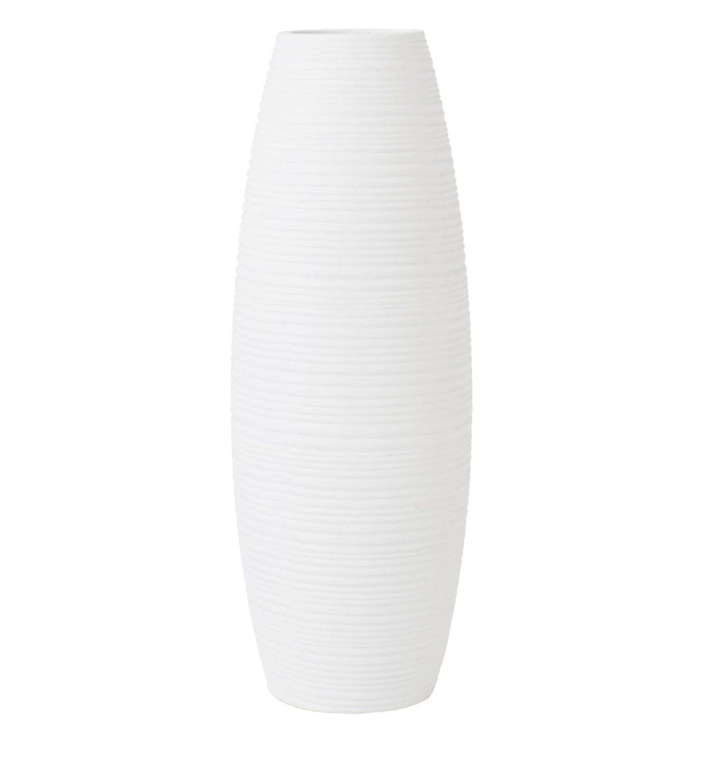 Compact Resin Vase – Stylish Waterproof Decorative Vase for Floor, Table or Shelf, white, 34 cm