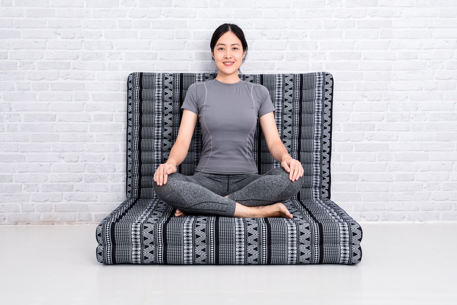 Kapok Folding Mattress – Thick Cotton Padded Guest Bed for Home, Sleeping & Mindfulness Corner, Cbt3 - Black, L: 200x100 cm