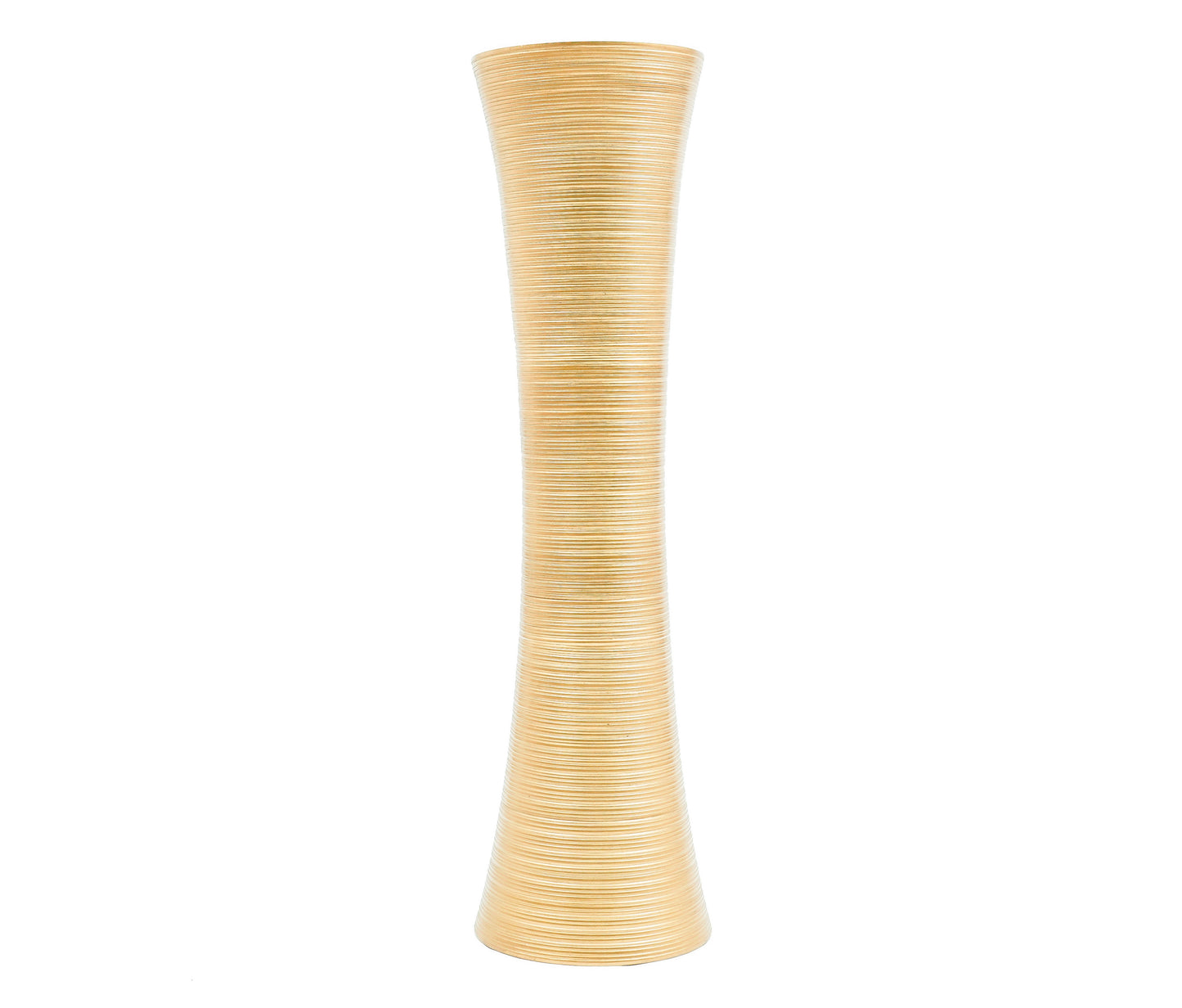 Grande vase de sol en bois de manguier – Pièce décorative artisanale de Thaïlande