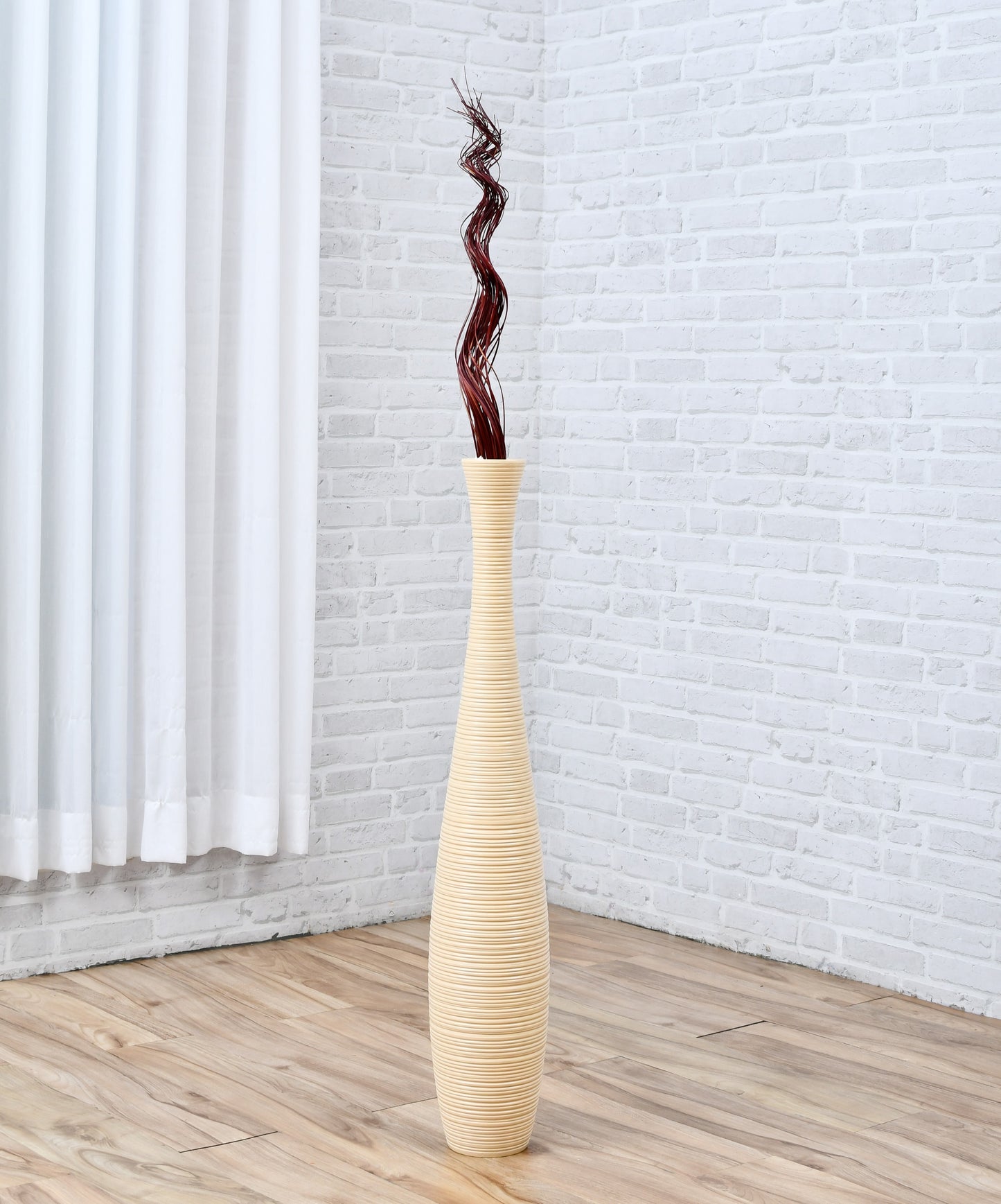 2-Pack Rattan Sticks for Floor Vases – Natural Decorative Twigs ( 8 per Bundle), bordeaux, Branches