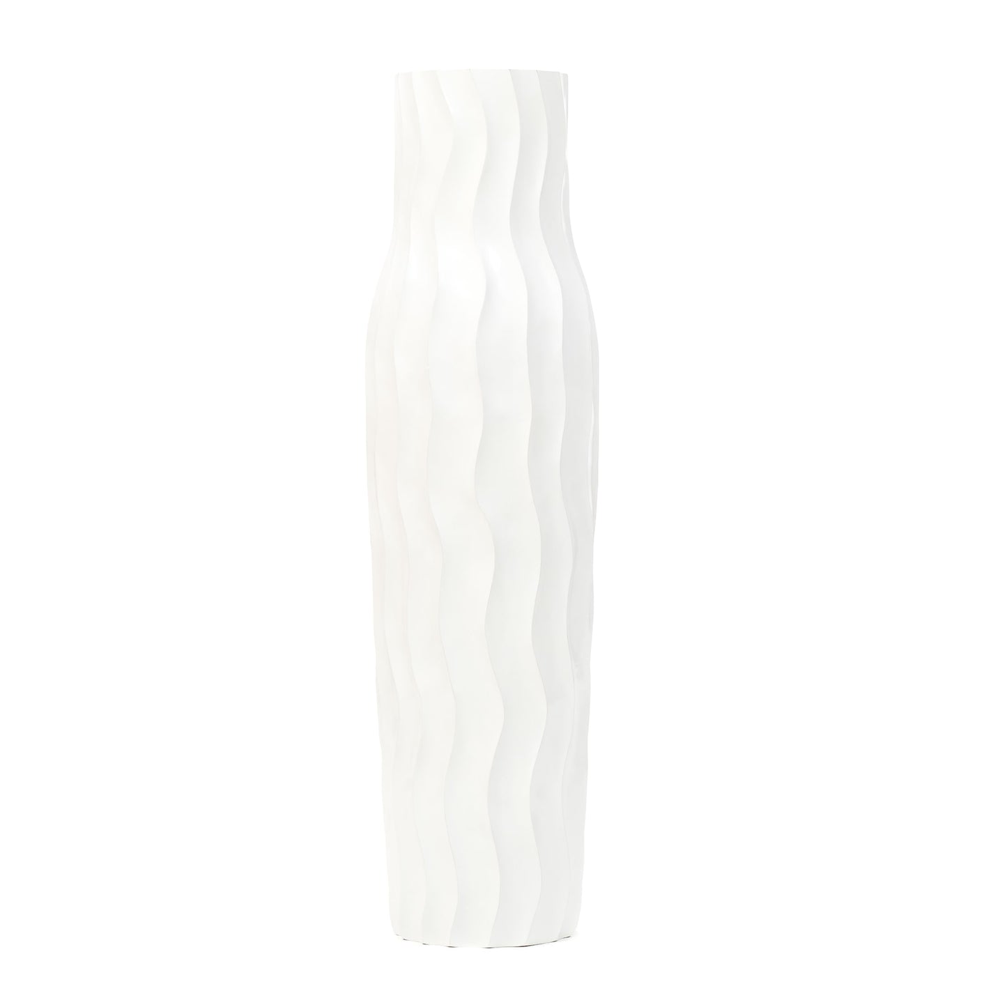 Grande vase de sol en bois de manguier – Pièce décorative artisanale de Thaïlande