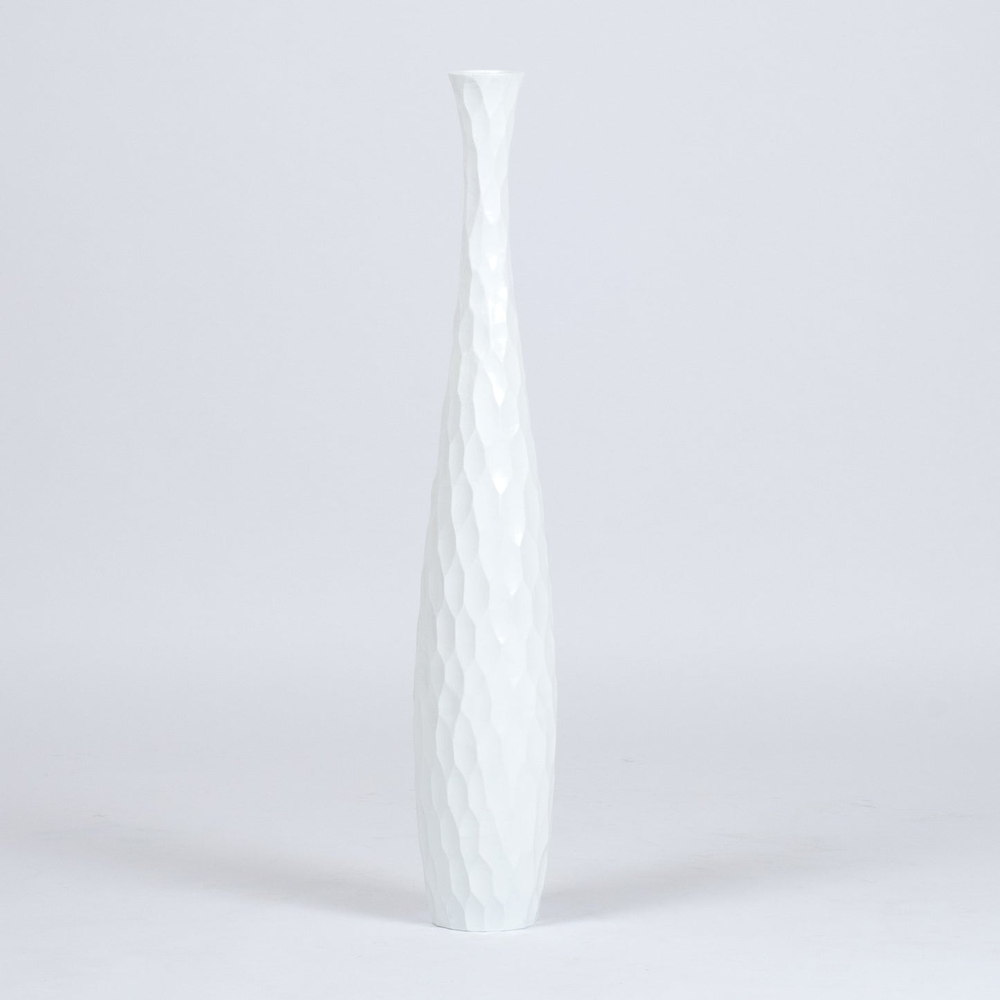 Grande vase de sol en bois de manguier – Pièce décorative artisanale de Thaïlande