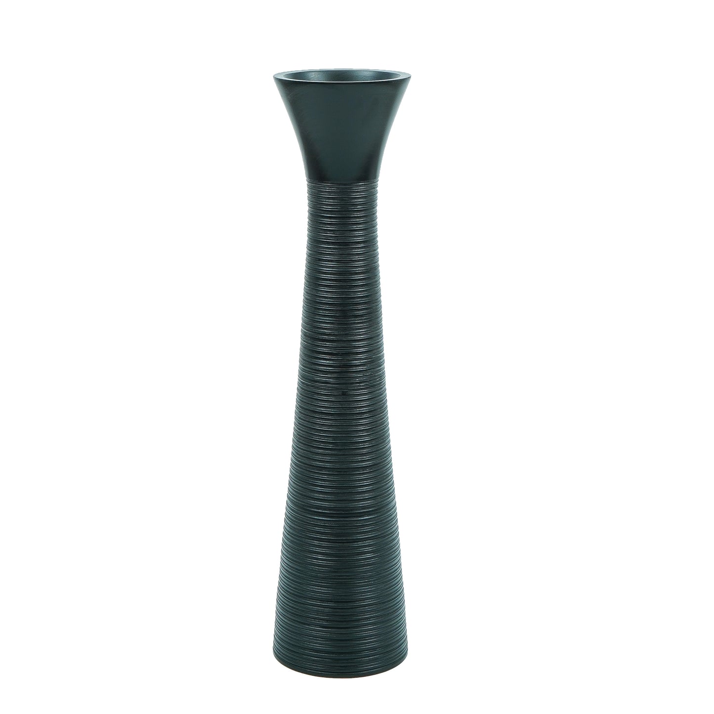 Large Mango Wood Floor Vase – Handcrafted Decorative Highlight from Thailand, 85 cm