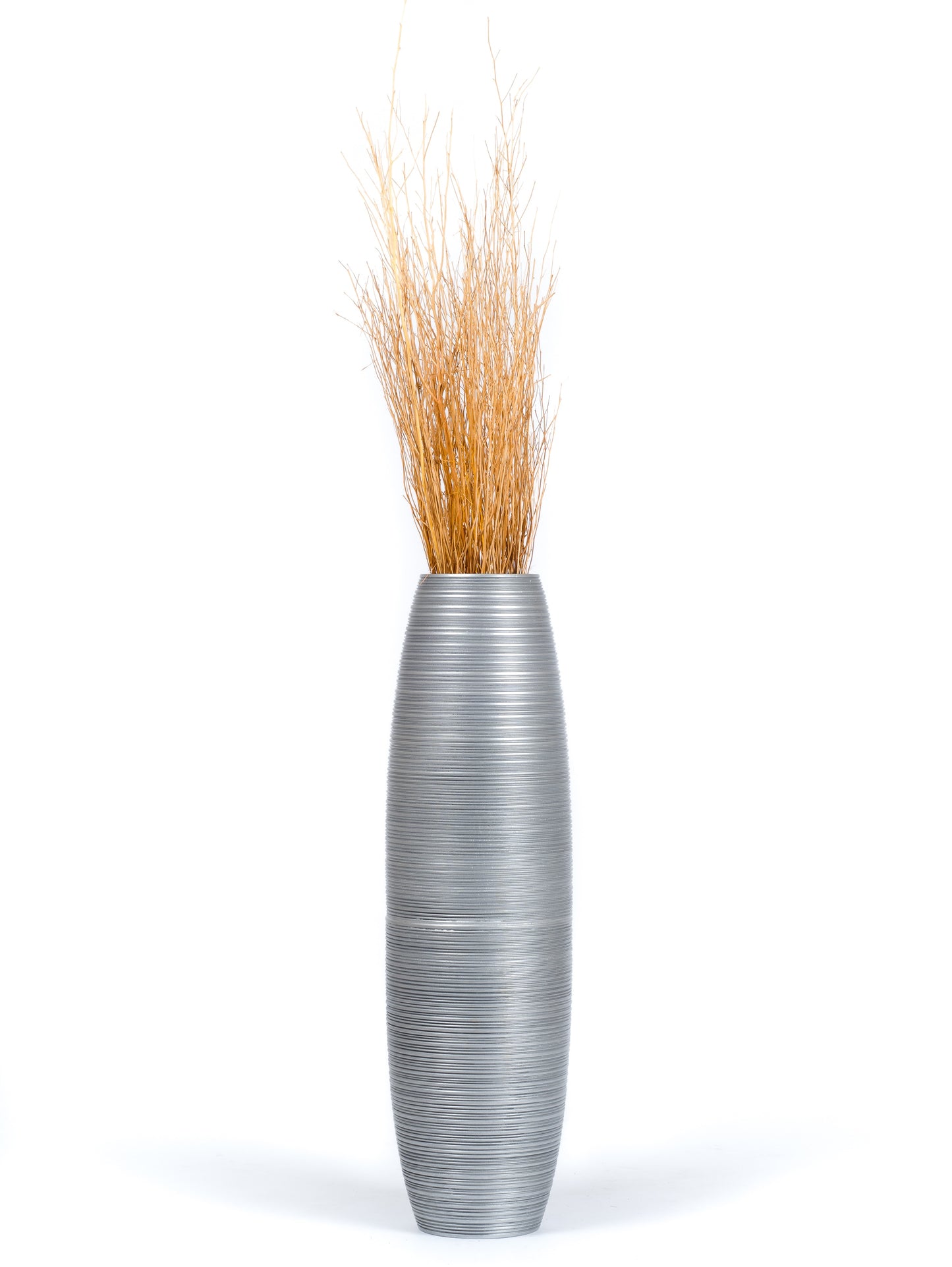 Large Mango Wood Floor Vase – Handcrafted Decorative Highlight from Thailand, 85 cm