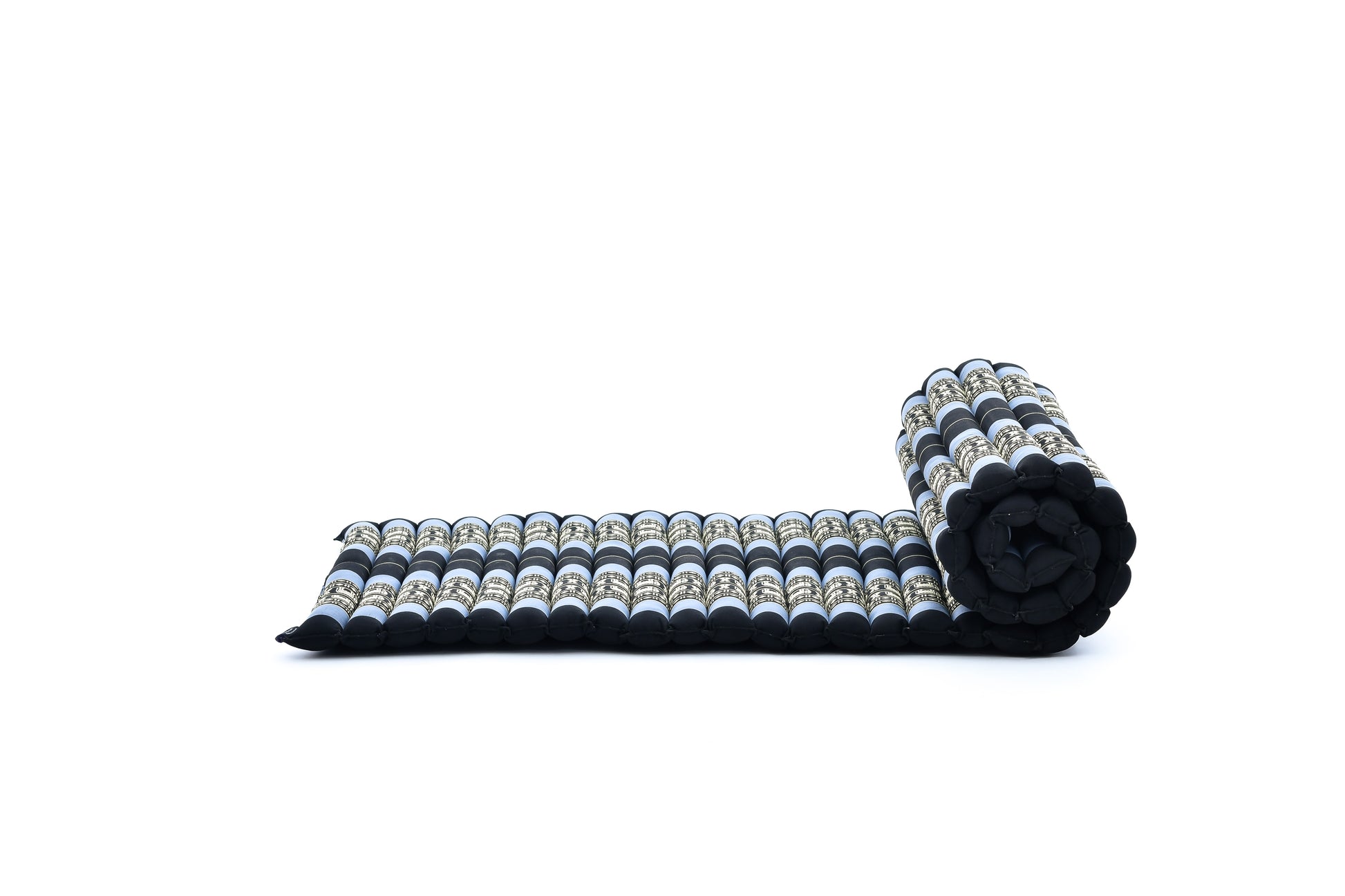 Kapok Roll-Up Mattress – Foldable Sleeping & Relax Mat with Cotton Cover for Home & Outdoor Use, Sf15 - Blue, M: 190x70 cm