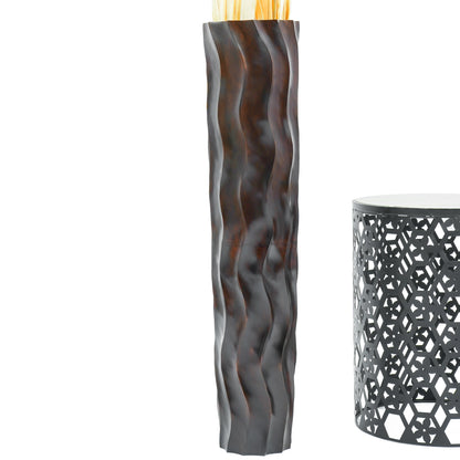 Large Mango Wood Floor Vase – Handcrafted Decorative Highlight from Thailand, 85 cm