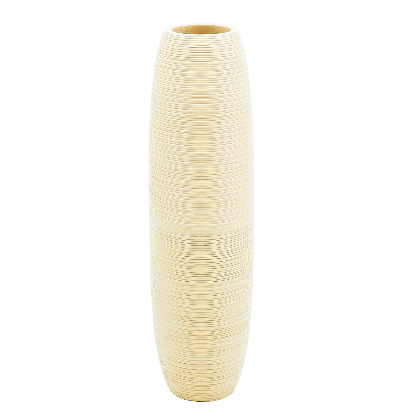 Large Mango Wood Floor Vase – Handcrafted Decorative Highlight from Thailand, 85 cm