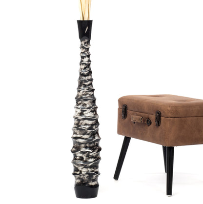 Large Mango Wood Floor Vase – Handcrafted Decorative Highlight from Thailand, 85 cm