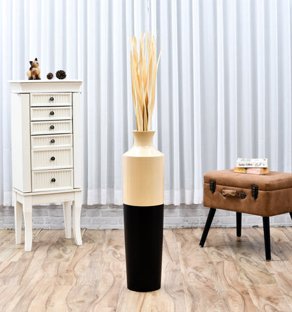 2-Pack Rattan Sticks for Floor Vases – Natural Decorative Twigs ( 8 per Bundle), ecru, Palm Leaf