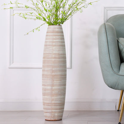 Large Resin Floor Vase – Stylish Waterproof Vase for Fresh & Dried Flowers, 65 cm