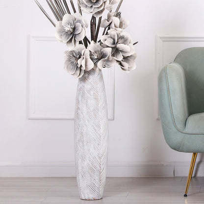 Large Resin Floor Vase – Stylish Waterproof Vase for Fresh & Dried Flowers, 65 cm