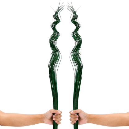 2-Pack Rattan Sticks for Floor Vases – Natural Decorative Twigs ( 8 per Bundle), dark green, Branches