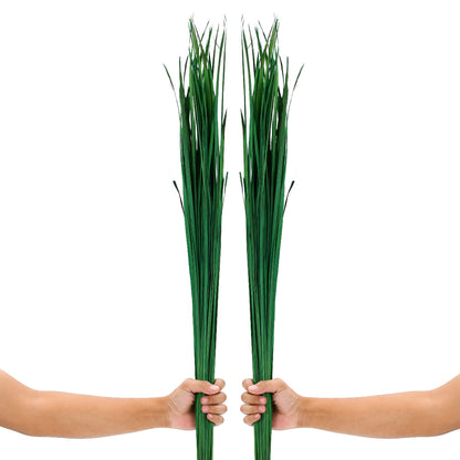 2-Pack Rattan Sticks for Floor Vases – Natural Decorative Twigs ( 8 per Bundle), dark green, Dried Grass