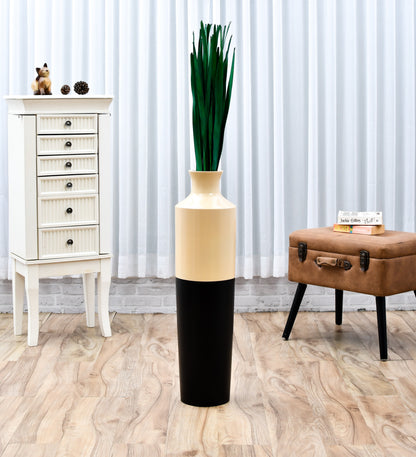 2-Pack Rattan Sticks for Floor Vases – Natural Decorative Twigs ( 8 per Bundle), light green, Palm Leaf