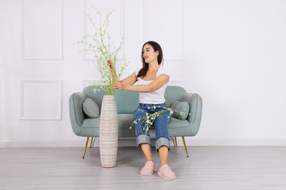 Large Resin Floor Vase – Stylish Waterproof Vase for Fresh & Dried Flowers, 65 cm