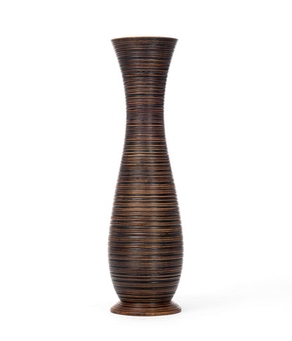 Large Mango Wood Floor Vase – Handcrafted Decorative Highlight from Thailand, 85 cm