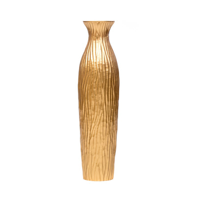 Large Mango Wood Floor Vase – Handcrafted Decorative Highlight from Thailand, 65 cm