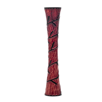 Grande vase de sol en bois de manguier – Pièce décorative artisanale de Thaïlande