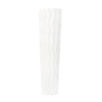 Grande vase de sol en bois de manguier – Pièce décorative artisanale de Thaïlande