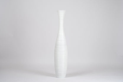 Large Mango Wood Floor Vase – Handcrafted Decorative Highlight from Thailand, 105 cm