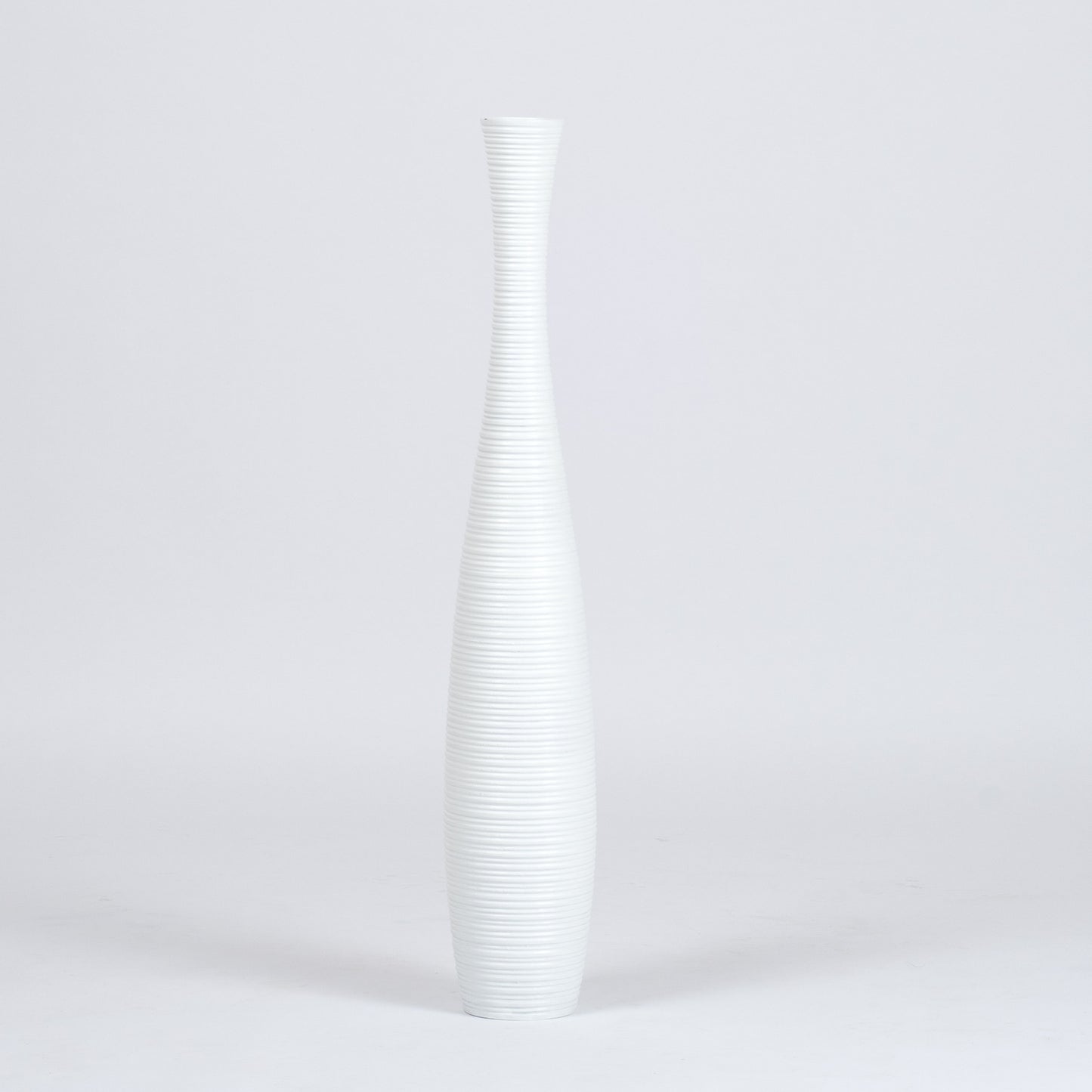 Grande vase de sol en bois de manguier – Pièce décorative artisanale de Thaïlande