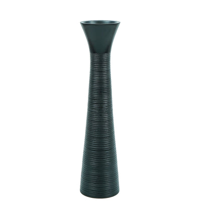 Large Mango Wood Floor Vase – Handcrafted Decorative Highlight from Thailand, 85 cm