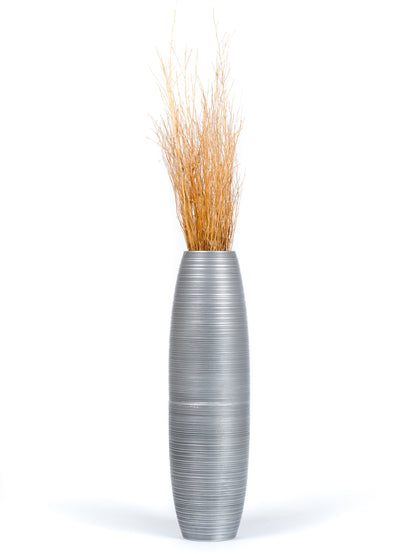 Large Mango Wood Floor Vase – Handcrafted Decorative Highlight from Thailand, 85 cm