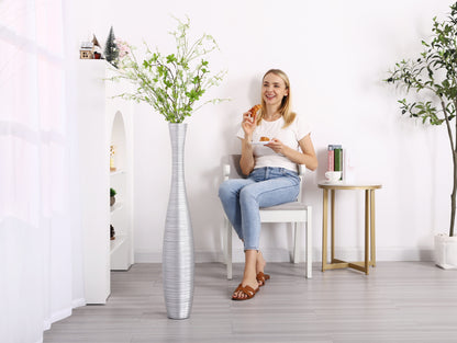 Large Resin Floor Vase – Stylish Waterproof Vase for Fresh & Dried Flowers, 85 cm