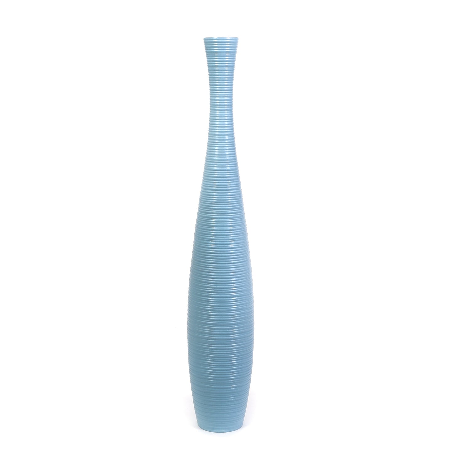 Large Mango Wood Floor Vase – Handcrafted Decorative Highlight from Thailand, 85 cm