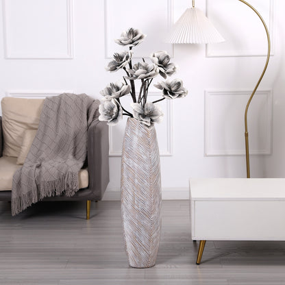 Large Resin Floor Vase – Stylish Waterproof Vase for Fresh & Dried Flowers, 80 cm