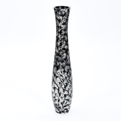 Grande vase de sol en bois de manguier – Pièce décorative artisanale de Thaïlande