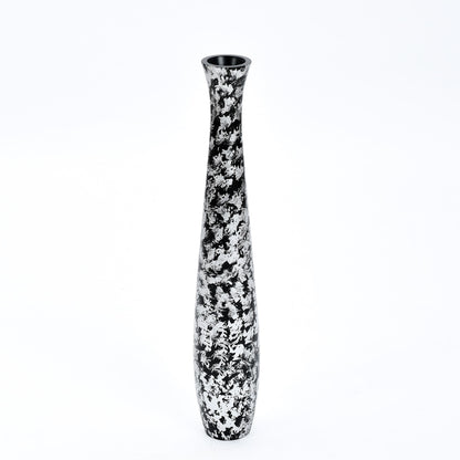 Grande vase de sol en bois de manguier – Pièce décorative artisanale de Thaïlande