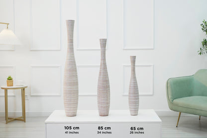 Large Resin Floor Vase – Stylish Waterproof Vase for Fresh & Dried Flowers, 85 cm