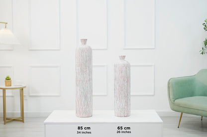 Large Resin Floor Vase – Stylish Waterproof Vase for Fresh & Dried Flowers, 85 cm