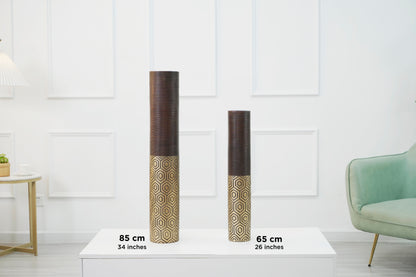 Large Resin Floor Vase – Stylish Waterproof Vase for Fresh & Dried Flowers, 85 cm